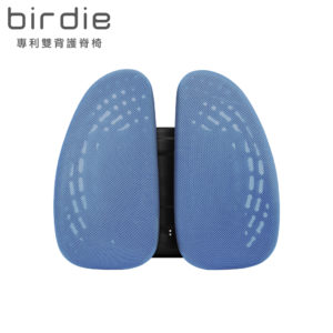 德國專利雙背護脊護腰墊_淺水藍