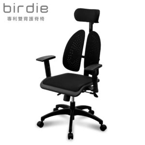 Birdie-專利雙背護脊機能椅_黑